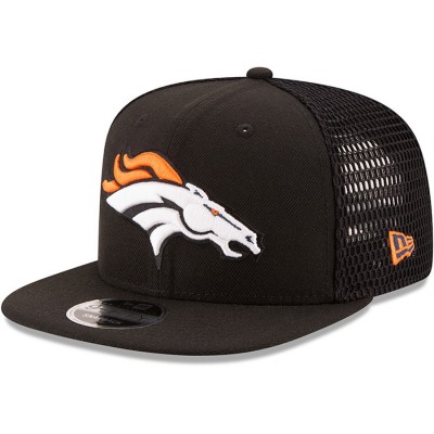 Men's Denver Broncos New Era Black Mesh Fresh 9FIFTY Adjustable Hat 2606516